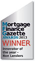 Mortgage Finance Gazette Awards 2013 - Winner Innovator of the year - Non Lenders